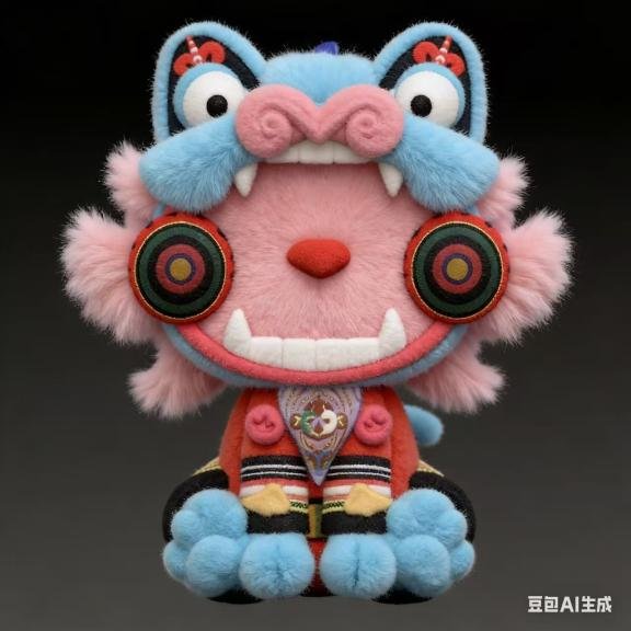 瓦绣翻天啦毛绒玩偶